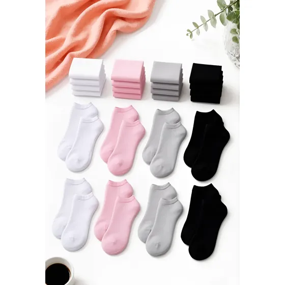 Kit 12 Pares Meias Infantil Feminino Menina Criança