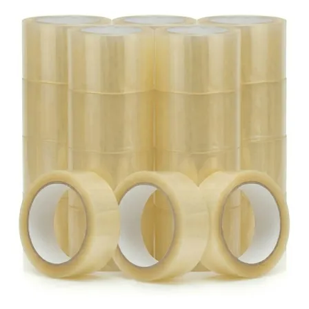 Fita Adesiva 45mmx100m Transparente Kit 30 Rolos Resistentes