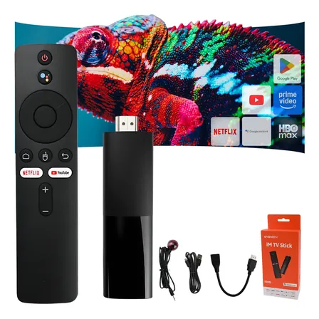 Tv Smart Android Stick 4k Ultra Hd Wifi Streamer Musica Preto Padrão