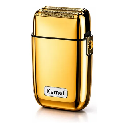 Barbeador Elétrico Semfio Kemei Km-tx1 Dourado Profissional Dourado-escuro 127/220v