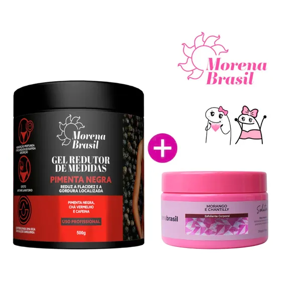Gel Redutor De Medidas Pimenta Negra 500g | Morena Brasil