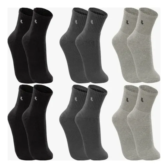 Kit 6 Pares Lupo Cano Médio Original Esportiva Academia