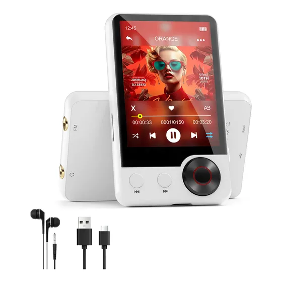Leitor Mp3 Portátil Esportivo Bluetooth 5.3 Hi-fi 128gb