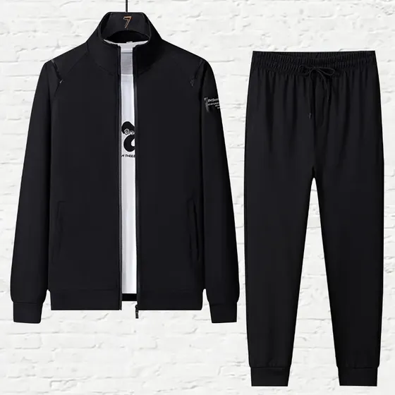 Conjunto Esportivo Masculino Jaqueta E Calça Preto G