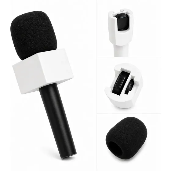 Suporte Mão Com Canopla Para Microfone Lapela Hollyland M2