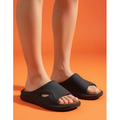 Chinelo Slide Top Primme Unissex Leve Confortável Macio Preto 41/42