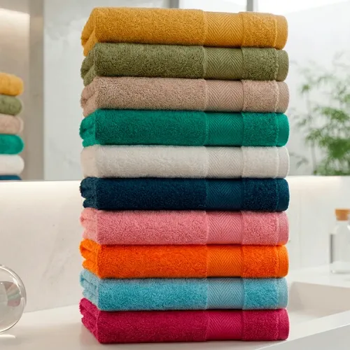 Kit 10 Toalhas De Banho 65x120cm Macia 100% Algodão Sortido Elleganza
