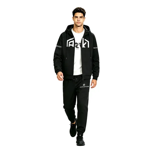 Conjunto Esportivo Moletom E Calça Masculino Preto M