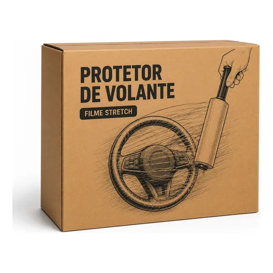10 Bobinas Filme Protetor De Volante Stretch 10cm -120 Mts