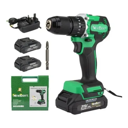 Furadeira De Impacto Sem Fio Brushless 21v Newbeat Verde 21v 60hz