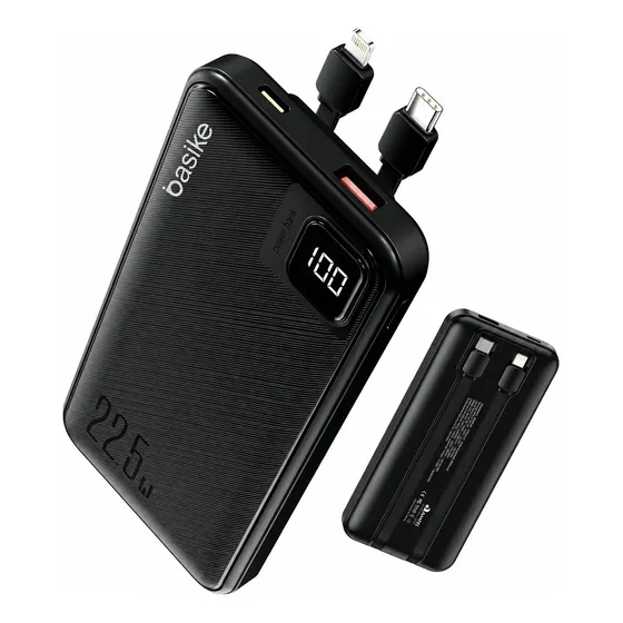 Carregador Basike Usb-c Portátil Carregamento Rápido Preto