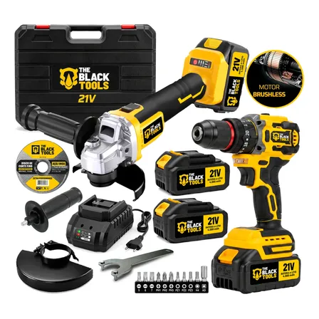 Kit Ferramentas Brushless A Bateria 2 Em 1 The Black Tools