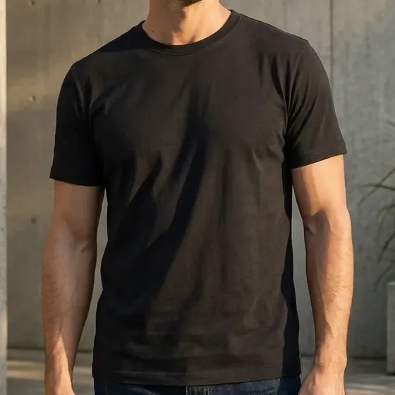 Camiseta Masculina Básica Preta Algodão Mercado Livre Basics