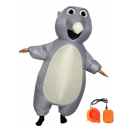 Fantasia Inflável Cosplay Dinossauro Rato