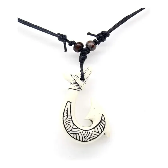 Pingente De Anzol Maori Havaiano Scddboy ' Colar Tribal Sufe