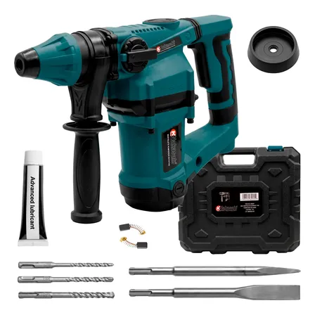 Martelete Rotativo Rompedor Sds Plus 1600w 3600bpm Nk205az Azul-aço 127v 50 Hz/60 Hz