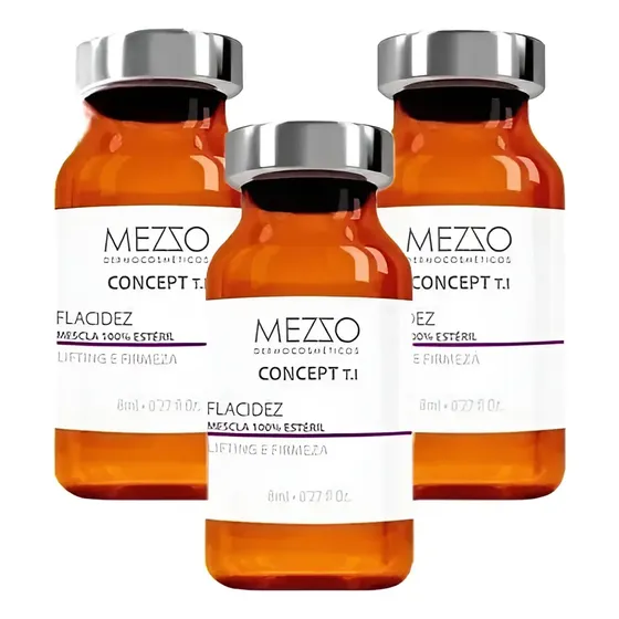 Kit 3 Mezzo Concept Flacidez Corporal E Facial 8ml