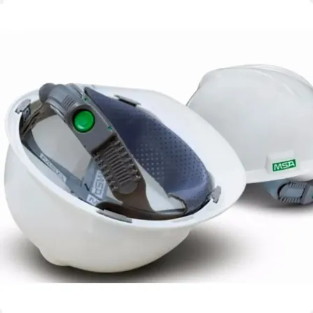 Capacete Segurança Msa V-gard Com Carneira Jugular Push Key Cor Branco