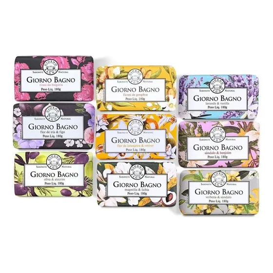 Kit Com 9 Sabonetes Em Barra Giorno Bagno 180g