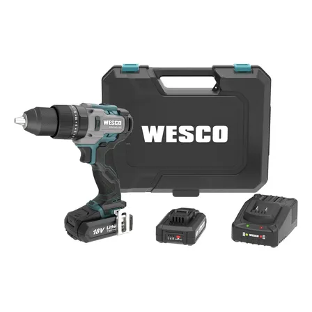 Parafusadeira/furadeira 18v 2 Baterias Maleta Wesco Ws2419k2
