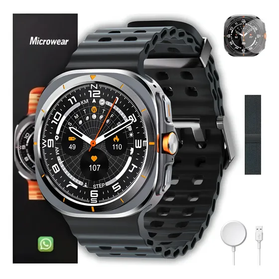 Relógio Inteligente Smartwatch Ma27 Amoled Chatgpt Whatsapp