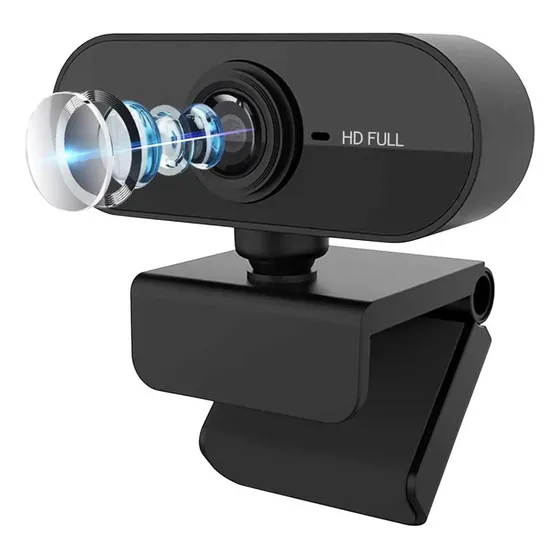 Webcam Full Hd 1080p Usb Com Microfone Para Pc Notebook Live
