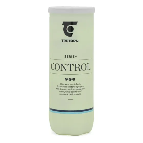 Bola De Tênis Tretorn Serie+ Control - Tubo Com 03 Unidades