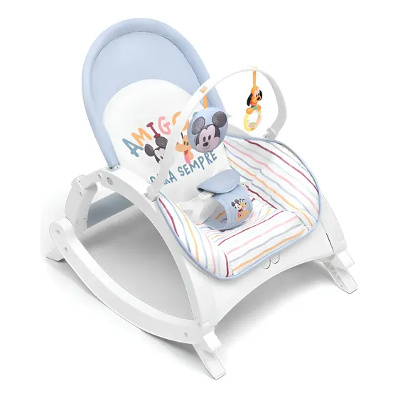 Cadeira De Descanso E Balanço Bebê Musical Mickey Multikids