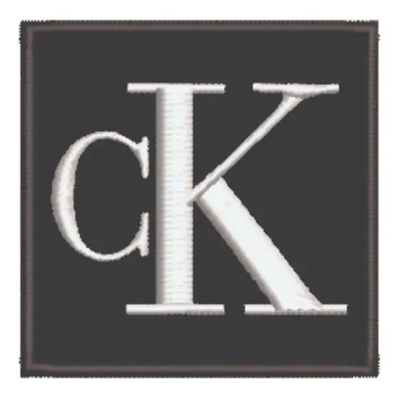 Patch Bordado Calvin Klein 6cm Mrc078l060a060