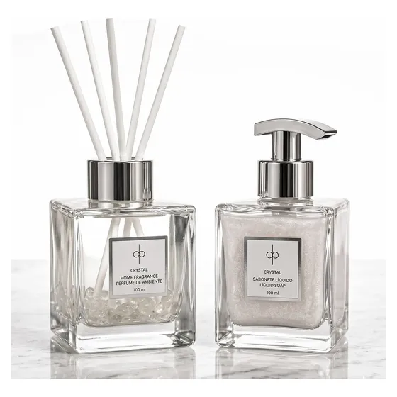 Kit - Aromatizador & Sabonete Crystal(chá Branco) Di Piettro