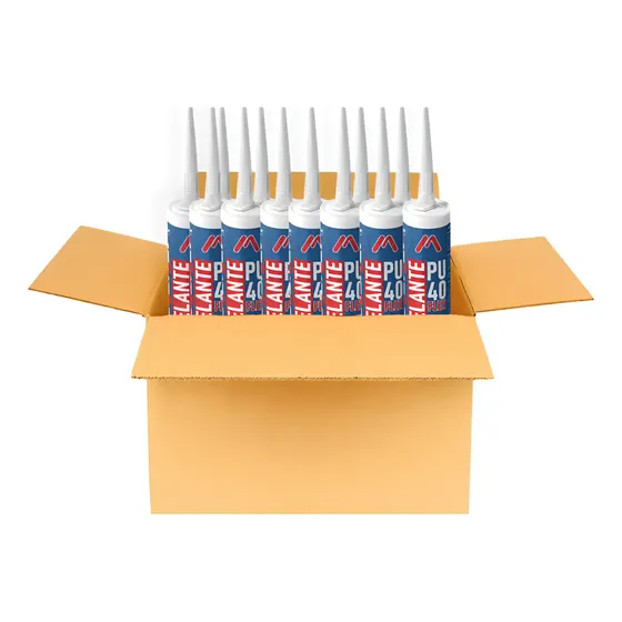 Kit 12 Unidades Selante Poliuretano Pu 40 Flex Marrom