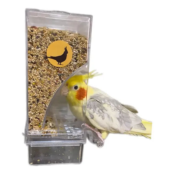 Tratador Alimentador Gaiola Comedouro Ave Pássaros Soltos