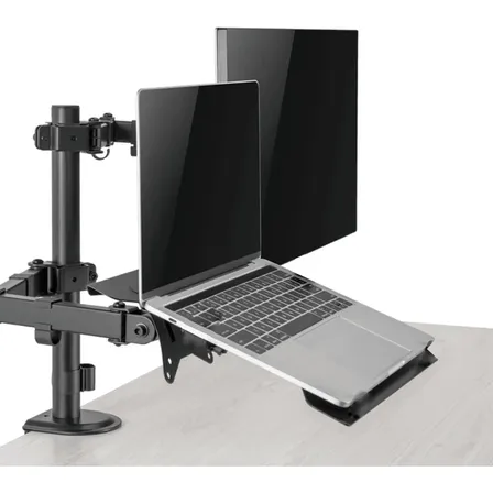 Suporte Gamer De Mesa Notebook E Monitor 17 A 32 Articulado Preto