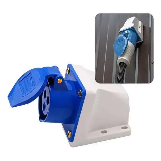 Tomada Industrial Sobrepor 3 Polos 2p+t 16a 220v 6h