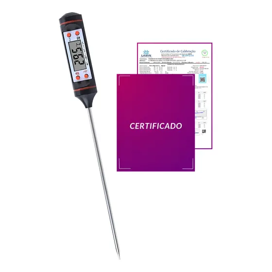 Termômetro Espeto C/ Certificado De Calibração