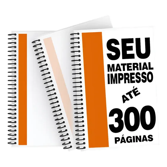 Impressão Apostilas Até 300 Páginas Coloridas + Encadernação