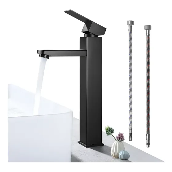 Torneira Banheiro Monocomando Cascata Bica Alta Aço Inox 304