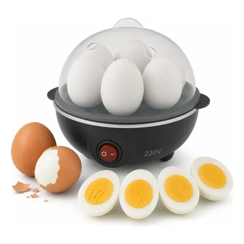 Cozedor De Ovos Elétrico Portátil A Vapor Cor Preto Egg Preto 220v 50hz/60hz