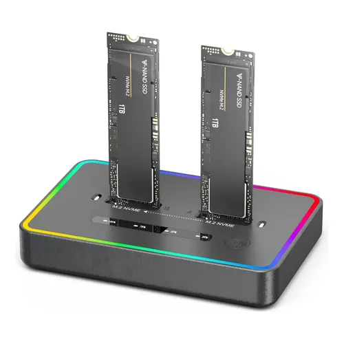 Dockstation Case 20gbps Ssd Nvme Clone Offline - Hi-prime