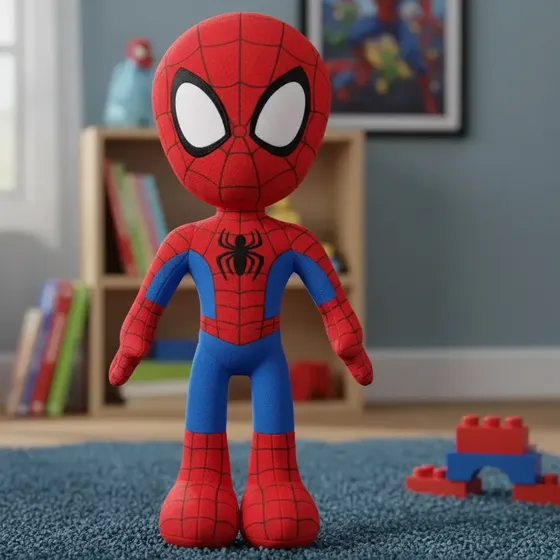 Boneco De Pelúcia Homem Aranha Spiderman Presente Menino 30c