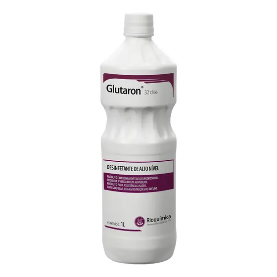 Desinfetante Glutaron 32 Dias 1l Com Ativador 4g Rioquímica