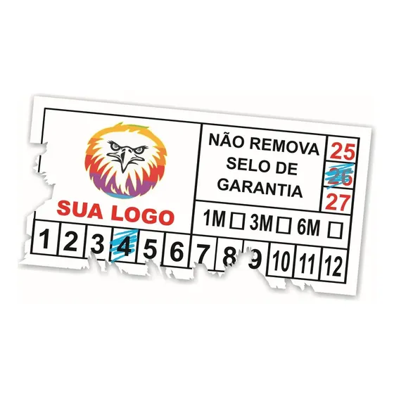 1000 Etiqueta Lacres Inviolavel Selo De Garantia 2x1cm