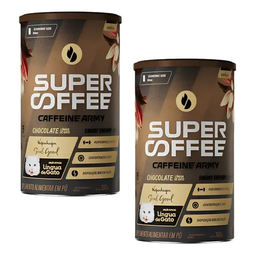 2x Supercoffee Língua De Gato 380g - Caffeine Army