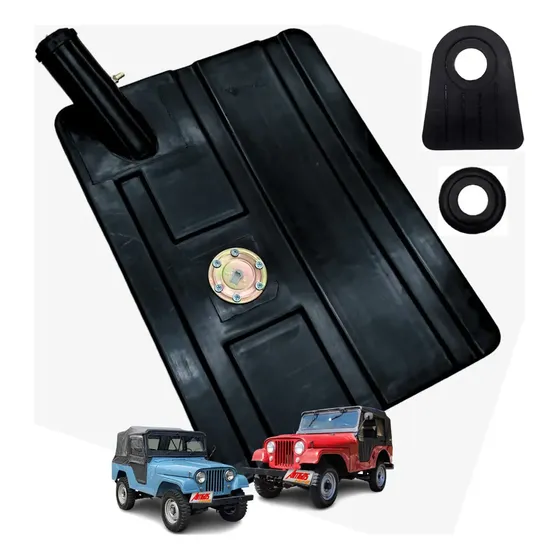 Tanque Combustivel Jeep Willys Cj5 + Boia + Babador + Anel