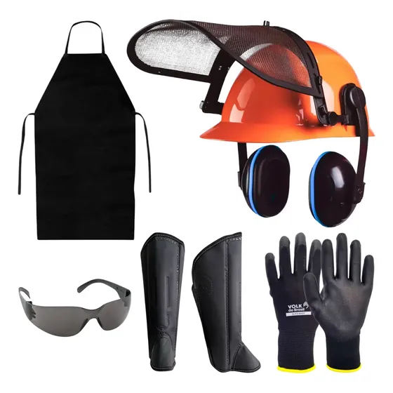 Kit Epi Roçador Operador De Roçadeira Pvc Segurança Proteção