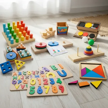 Kit 10x Brinquedo Pedagógico Autismo Autista Educativo