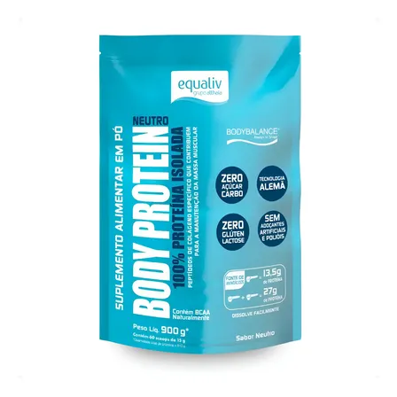 Body Protein Proteina Isolada 900g Equaliv Zero Glúten Nfe