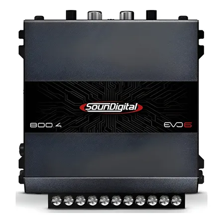 Modulo Sd800.4 4 Canais 2 Ohms 800w Soundigital Sd800 Preto
