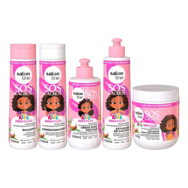 Kit Shampoo Condicionador Máscara Ativador Creme De Pentear
