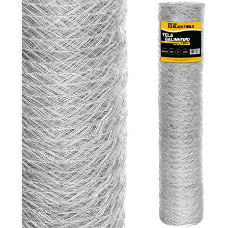 Tela Galinheiro Galvanizada Fio Bwg23 1,50x50metros galinha